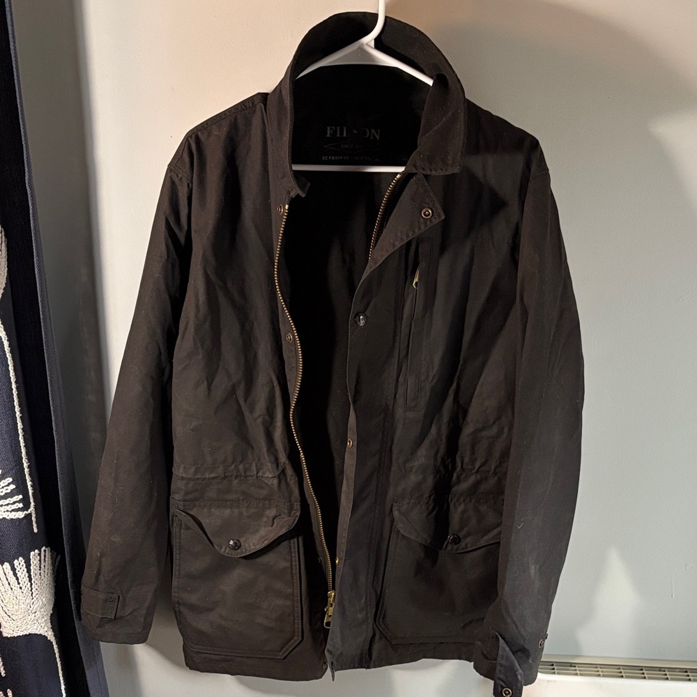 Filson Men's Black Military Jacket